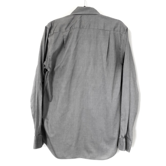 Grey Dress Shirt Mens Size 34/35 Croft and Barrow No Iron - Picture 4 of 4